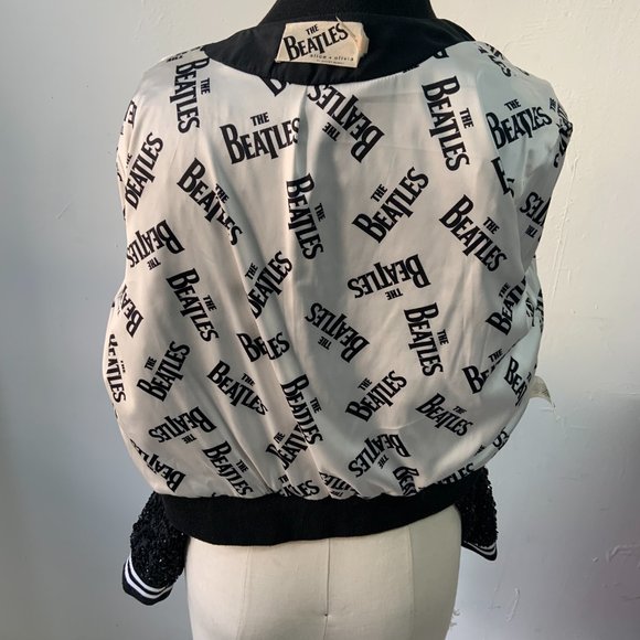 Alice+Olivia Limited Addition Beatles Sequined Bomber Jacket - Picture 4 of 4